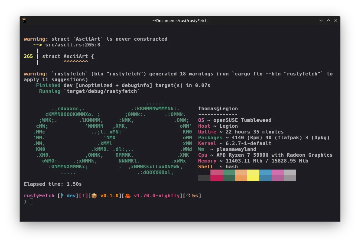 Rustyfetch